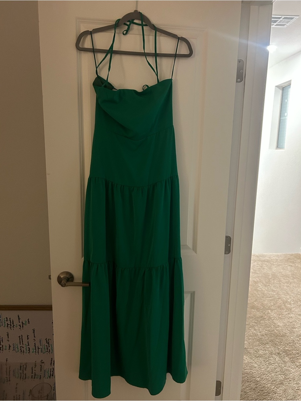 Green Tiered Halter Dress - Brand AltarDstate